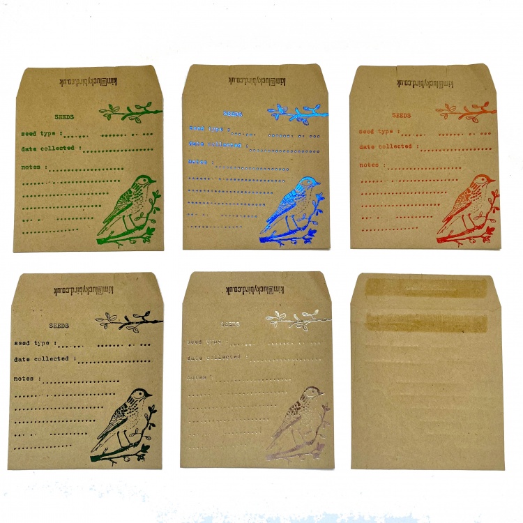 Brown Seed Storage Envelopes